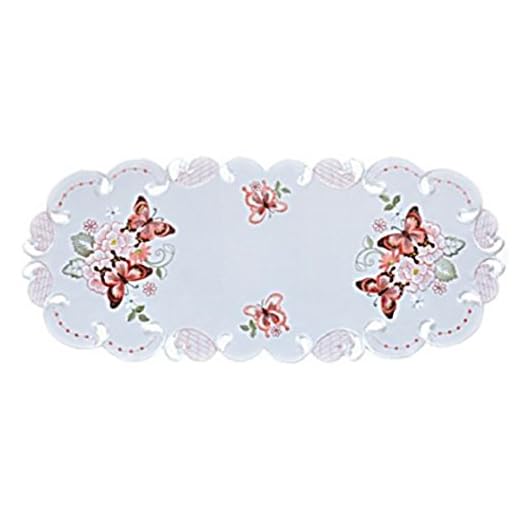 JoliCoon 30. Geburtstag Flaschenetikett - A princess was born - Perlmuttlack veredelt - 8,5x12cm 8 Raebel OHG Apolda Tischdecke 30x70 cm Oval Sekt Schmetterlinge Rot Bunt Gestickt Tischläufer Aufleger Frühling Sommer (30 x 70 cm)