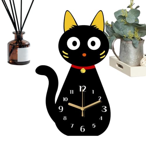 Reloj de mesilla gato para decorar habitaciones infantiles y dormitorios 2