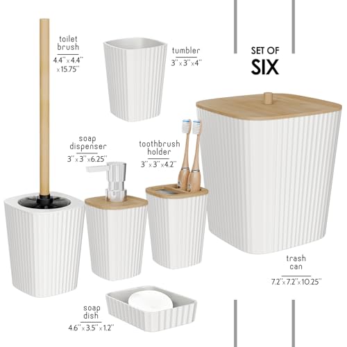Accesorios para baño blanco 8 Imagen adicional
