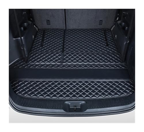 Tapis de coffre en cuir pour Toyota Highlander 7 places protection haut de gamme