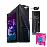 ASUS ROG Strix G16CHR Gaming Desktop, Intel i7-14700KF, NVIDIA GeForce RTX 4070, 64GB DDR5 RAM, 4TB SSD, Liquid Cooler, Wi-Fi 6, Wired Keyboard & Mouse, W11 Pro, A-Data 512GB External SSD