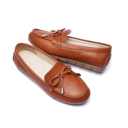 Image of Vespiero Loafers for Women Slip On Flats Comfortable Business Dressy Casual Non Slip Work Walking Office Loafers Shoes