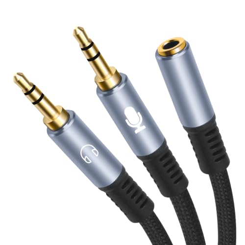 Vthahaby 3.5mm Female to Dual 3.5mm Male Audio Splitter Cable, 10 FT by Vthahaby - Used condition - US$10.93