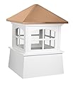 Good Directions 2118HV Huntington PVC Vinyl Cupola with Polished Copper Roof, 18-Inch x 25-Inch