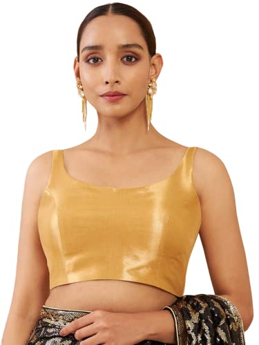 Indian Designer Party wear Art Silk Saree Blouse for Women Solid Readymade Indian Style Choli Top