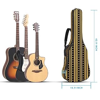 Hondank Housse de protection rembourrée pour guitare classique acoustique Lavande, Multicolor 02, 42.9×16.9×4.7 in… - Les Beatles, Paul McCartney, John Lennon, RIngo Starr, George Harrison Hondank Housse de protection rembourrée pour guitare classique acoustique Lavande, Multicolor 02, 42.9x16.9x4.7 in… – Image 5