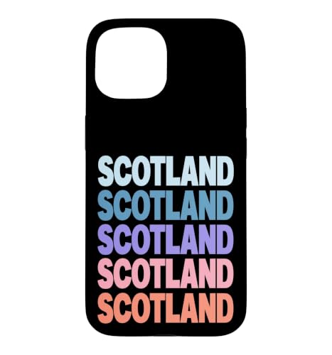 Funny Modern Repetitive Text Design Scotland Edinburgh �X�}�z�P�[�X iPhone 15 �p