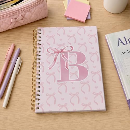 Carnet à spirales avec nœud rose robuste pour ne plus perdre ses notes importantes