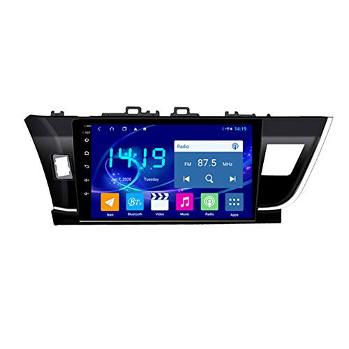 10.1" Android 8.0 Autoradio mit Bluetooth Freisprecheinrichtung für Toyota Corolla Altis 2014 2015 2016 2 Din Autoradio mit Navi WiFi