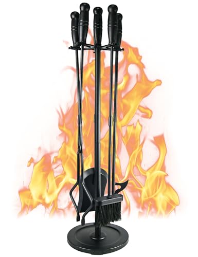 Tomersun 5-Piece Fireplace Tool Set