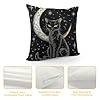 FUXIDURA Cute Cat Home Decor Pillow Cover for Sofa, Couch, Car - Breathable Short Plush Velvet - 1PC 22x22in #3