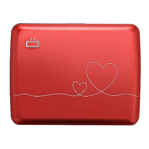 Image of OGON -DESIGNS- Aluminum wallet, Large capacity with metal lock, RFID Protection against fraud and demagnetization, Smart Case OSLO Large model