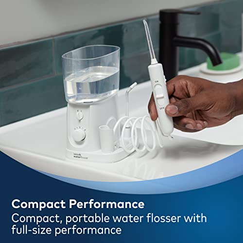 Waterpik Nano Plus Water Flosser For Teeth, Portable Electric Power, Compact For Travel and Home, 4 Flossing Tips, ADA Accepted, White WP-320 - image 3