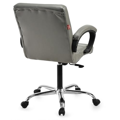 Image of GOYALSON Comfortable Revolving Office Chair Adjustable Swivel Chair with Padded Seat & Backrest for Home Office (1, Grey, Standard)