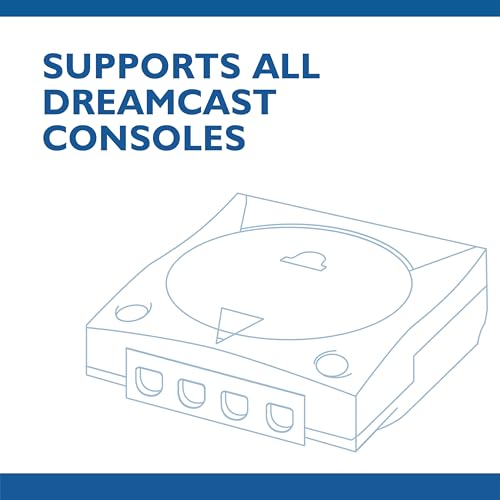 Kaico Sega Dreamcast HDMI Adapter – Plug & Play HDMI Converter for Sega Dreamcast Console – Supports DC VGA & RGBS Output – All-in-One AV Cable for All Dreamcast Games