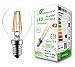 greenandco® CRI 90+ E14 G45 Globe LED filament żarówka 3W (zastępuje 30W) 323lm 2700K (ciepła biel) 360° 230V szklana żarówka, nie migocze, nie ściemnia się