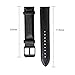 for Michael Kors Runway Band, Lamshaw Leather Strap Replacement Straps for Michael Kors Women's Access Runway Smartwatch (Black)