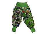  Mitwachshose zum Wimmelbilderbuch Wimmelbuch in grün Hose Babyhose Pumphose