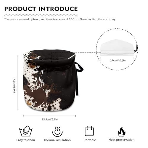 Image of Brown Cow Man Tea Cosy, Stain Resistant Teapot Cozy Breakfast Warmer Insulation and Keep Warm, Tea Kettle Cover for Home Kitchen Thanksgiving Decor