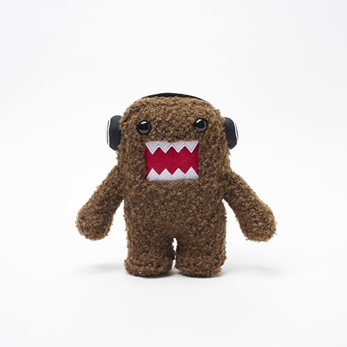 LICENSE 2 PLAY Domo Kun 6.5-Inch Plush DJ Headphones Edition - Super-Soft Collectible Toy for Kids Kidults & Nostalgic Fans