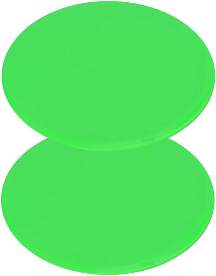2Pcs Fast Speed Slide Plate Whole Body Balance Gliding Disc Green
