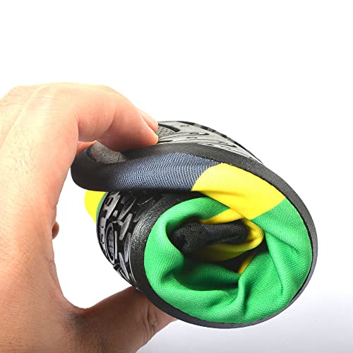 Image of Water Shoes for Women and Men Quick-Dry Swim Beach Shoes for Outdoor Surfing Yoga Exercise Jamaica Flag Caribbean Reggae Rasta