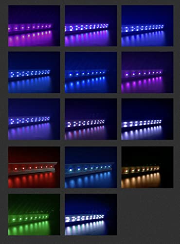 Aquarium Light Adjustable Led Aquarium, Aquarium USB lamp, Aluminum Lighting with 13 Light Modes, Adjustable Brightness (Black-6W-USB) - Image 4