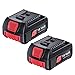 2Pcs 5500mAh 18V BAT610, Batería de Repuesto para Bosch BAT618 BAT618G BAT609 BAT609G BAT619 BAT619G BAT610G BAT612 BAT622, Recambios de Batería Bosch 18V