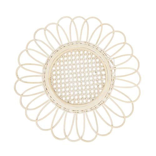 Sets de table en rotin tressé rond, protection table spirale
