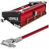 12-Inch Drywall Flat Finishing Box + Handle - LEVEL5 | Pro-Grade | Quick Clean | Gyprock Plasterboard Wallboard Sheetrock Mud | 4-566