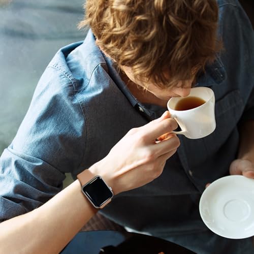 Image of Sport Bands Compatible with Apple Watch Band Women Men 40mm 38mm 41mm 42mm 44mm 45mm 46mm 49mm ,Soft Wristband Waterproof Replacement Strap for iWatch Bands Series 11 10 9 8 7 6 5 4 3 2 1 SE Ultra Milk Tea