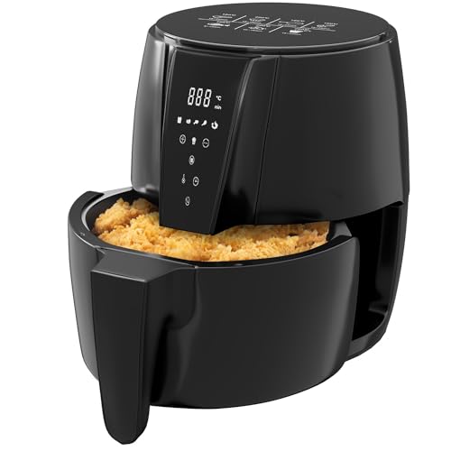 Lifelong Air Fryer | 1 Year Warranty | 1350W, 4.2L, Digital with 6 Presets, Hot Air Circulation, Temperature & Timer Control, Up to 90% Less Oil Usage (LLHFD439, Black) preview 1