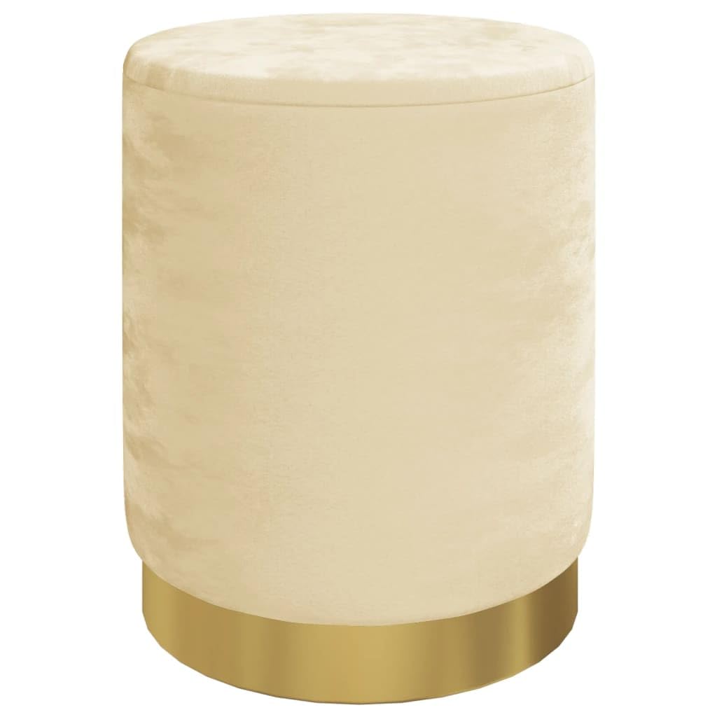 Taburete con almacenaje Redondo Terciopelo 31 x 37 cm melocotón,Mobiliario,Sillas,Taburetes y sillas Plegables,3.05kg-340287