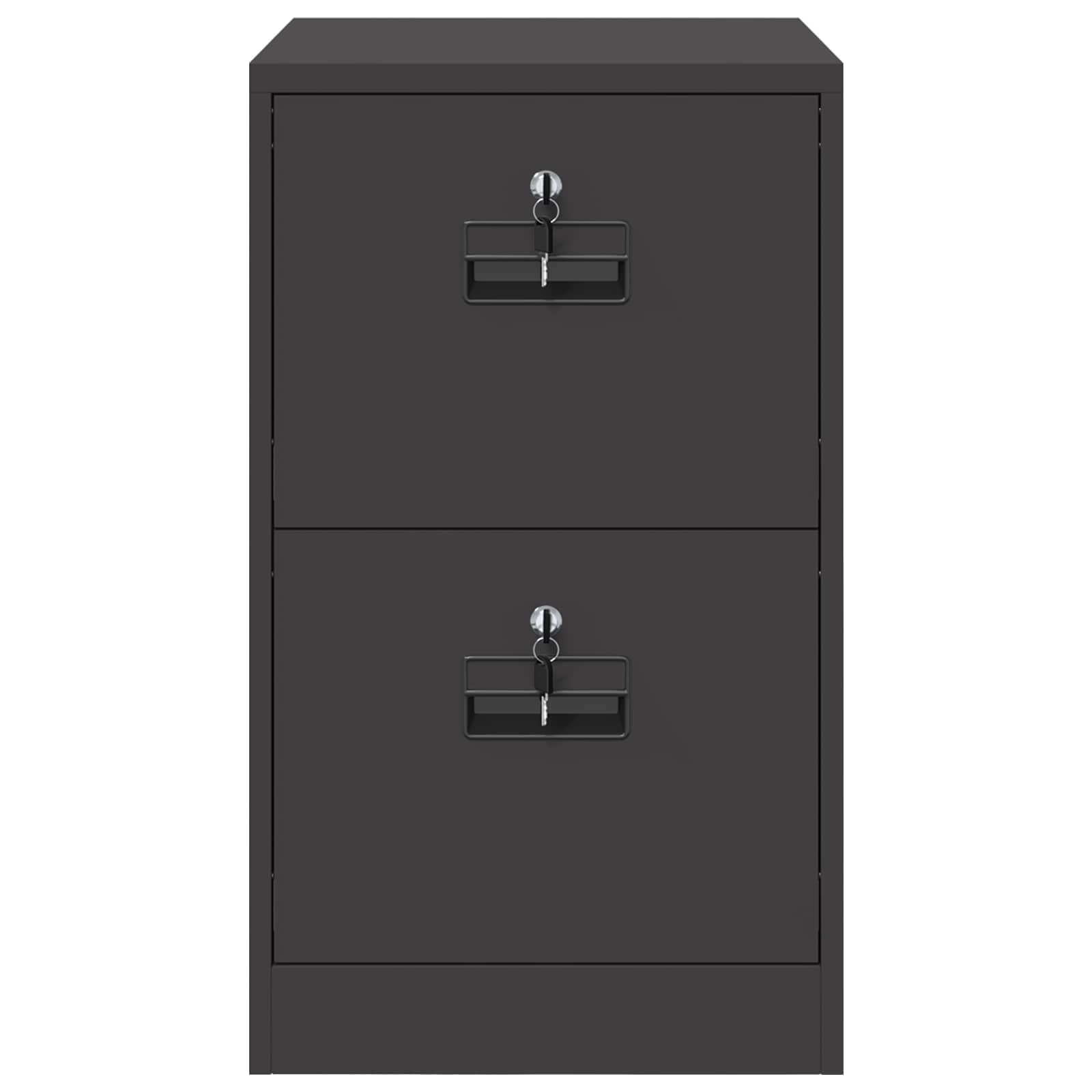 Armoire de classement en acier froid Noir 44 x 50 x 74,5 cm