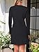 NENONA Women's 2025 Fall Sweater Dress Winter Long Sleeve Fashion Button Elegant Business Work Formal Wedding Guest Cocktail Dresses,Black,XL