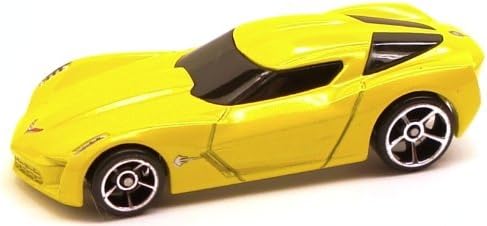 Hot Wheels 09 Corvette StingRay Concept (Yellow) - 2010 New Models #19 1:64 Scale