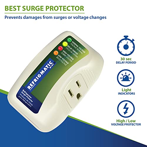 Refrigmatic WS-36300&WS-10521 Two Electronic Voltage & Surge Protector Combo - Protect Your Refrigerator And Washing Machine Against High And Low Voltage thumb #2