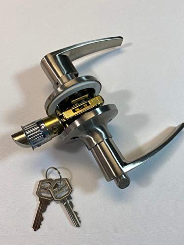 Mobile Home Solutions Stainless Steel Lever Handle Exterior Lock For Mobile Home Doors cover