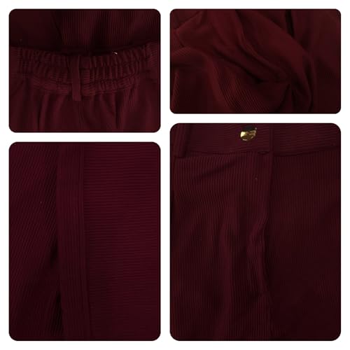 Image of Leriya Fashion Women's High Waist Tailored Shorts, Ribbed Poly Lycra Blend Summer Shorts with Pockets & Button Closure, Elegant Folded Hem Casual Wear for College, Brunch & Daily Outings