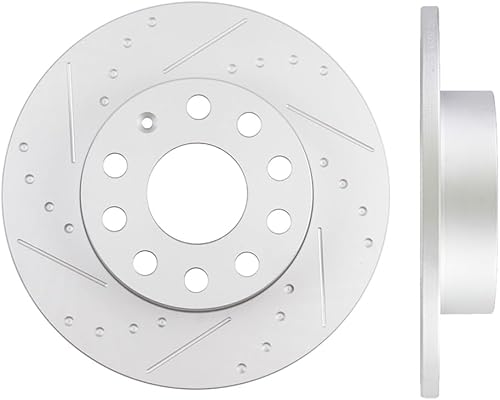 Miniatura 335 de SCITOO Juego de 2 frenos de freno ranurados traseros para Chrysler Town & Country, 08-16 para Dodge Grand Caravan, 09-13 para Dodge Journey, 12-15