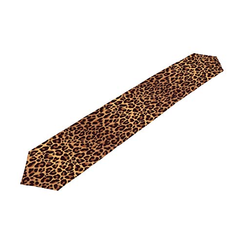 Auuxva Table Runner Animal Leopard Print Table Cloth Long Rectangle Table Decor For Home Kitchen Dinner Party #TOP22