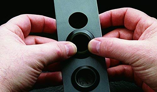 Image of Caplugs BP-1-3 /8 BP Series - Button Plug with Recessed Type Heads, 500 Pack, Black LD-PE, Hole Size 1.36-1.40 inch x Metal Thickness .02-.10 inch Plugging Holes, Auto Body, Tanks, Refrigeration Units