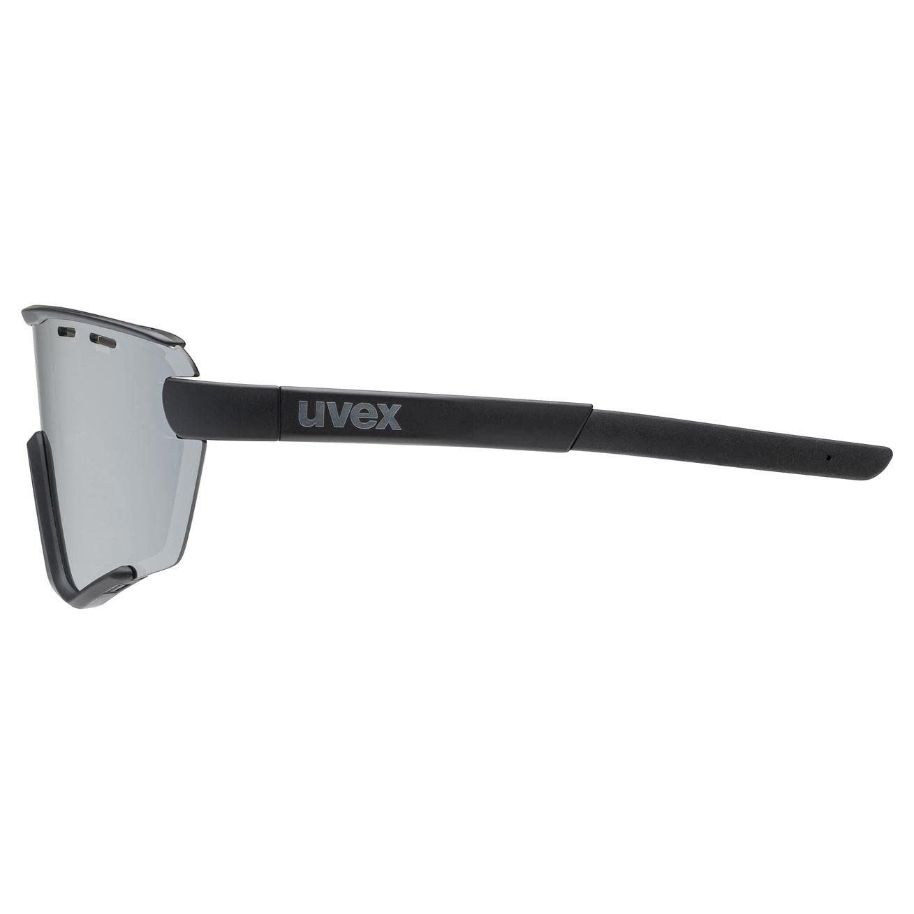 uvex sportstyle 236, okulary sportowe unisex-dorosły, black matt/mirror silver, one size