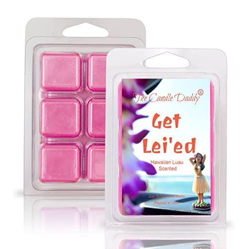 The Candle Daddy Get Lei'ed - Hawaiian Luau Scented Wax Melt - 1 Pack - 2 Ounces - 6 Cubes