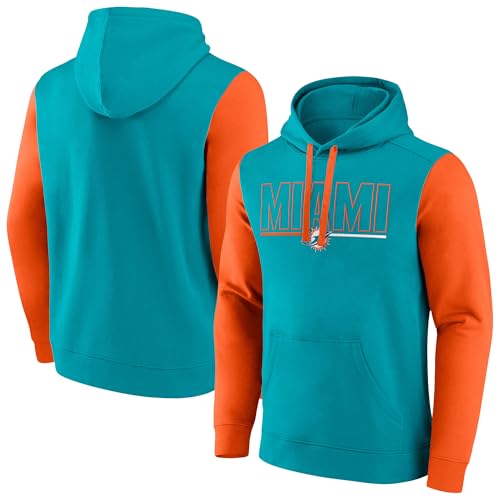 Fanatics Men's Aqua Miami Dolphins Big & Tall Outline Pullover Hoodie -  Profile US_USA_MER_1