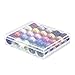 Paxcoo 25 Pcs Bobbins and Sewing Thread with Case and Soft Measuring Tape for Brother Singer Babylock Janome (Assorted Colors)