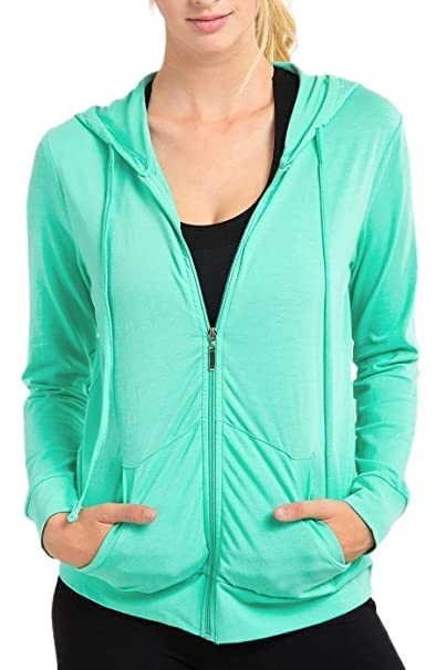 Image of Women's Zipper Sweatshirt Hoodies with Pocket Winter Collection Comfort Soild Hoodie for Women