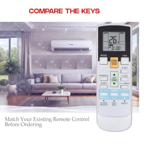 Image of 7-SAT Compatible with O General AC Remote Original Suitable for Split & Window AC (Come with 2 AAA Batteries)