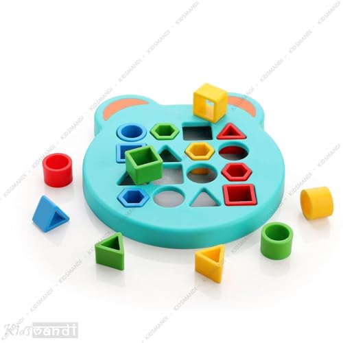 Image of Kids Mandi Matching Educational Game | Shape & Color Recognition Learning Toy | Cognitive Skill Development