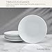Everyday White Fitz and Floyd Coupe White Appetizer Plates, Set of 6
